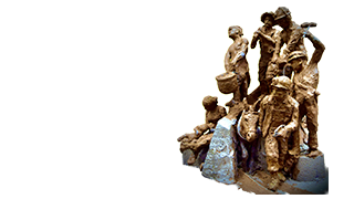 Image of a mining sculpture